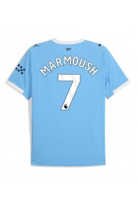 Manchester City Omar Marmoush #7 Voetbaltruitje Thuis tenue 2025-26 Korte Mouw